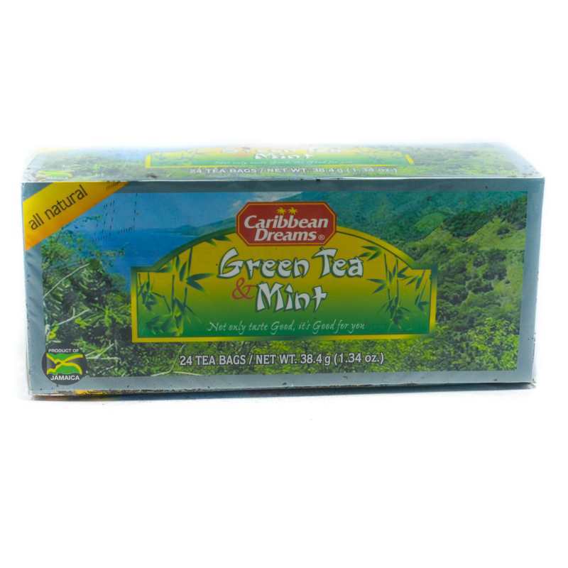 CARIBBEAN DREAMS GREEN TEA &amp; MINT TEA 24's