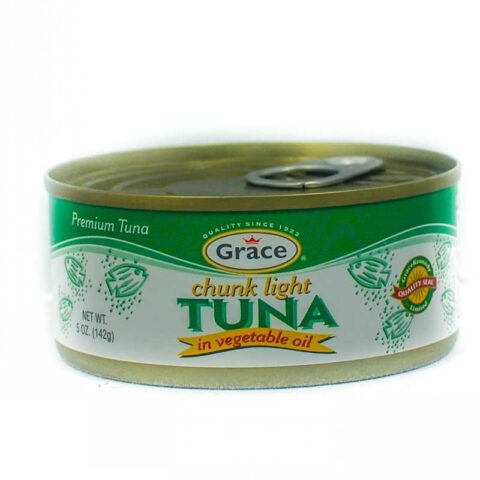 GRACE CHUNK LIGHT TUNA IN VEGETABLE OIL 142G
