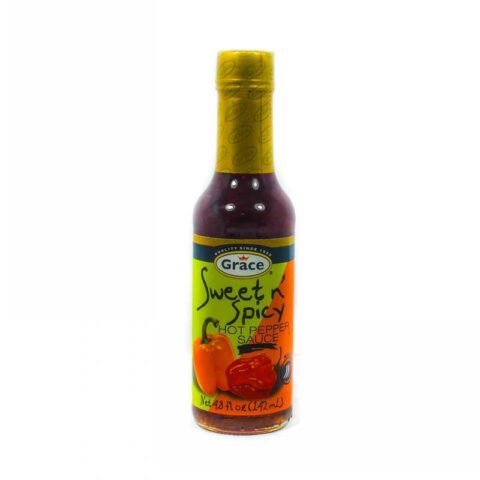 GRACE SWEET & SPICY HOT PEPPER SAUCE JAR 253ML