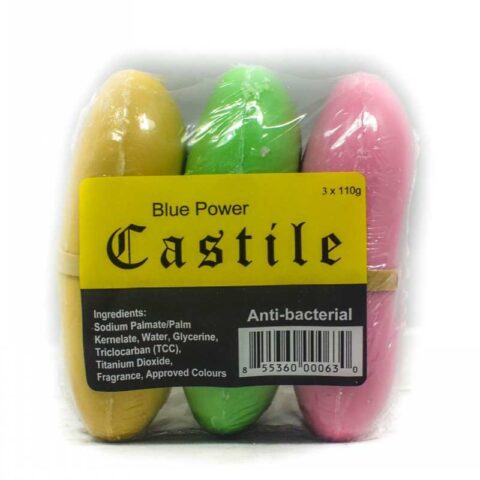BLUE POWER CASTILE ANTI-BACTERIAL SOAP ASSTD 3X110G