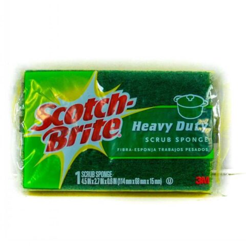 3M SCOTCHBRITE H/DUTY SCRUB SPONGES LARGE