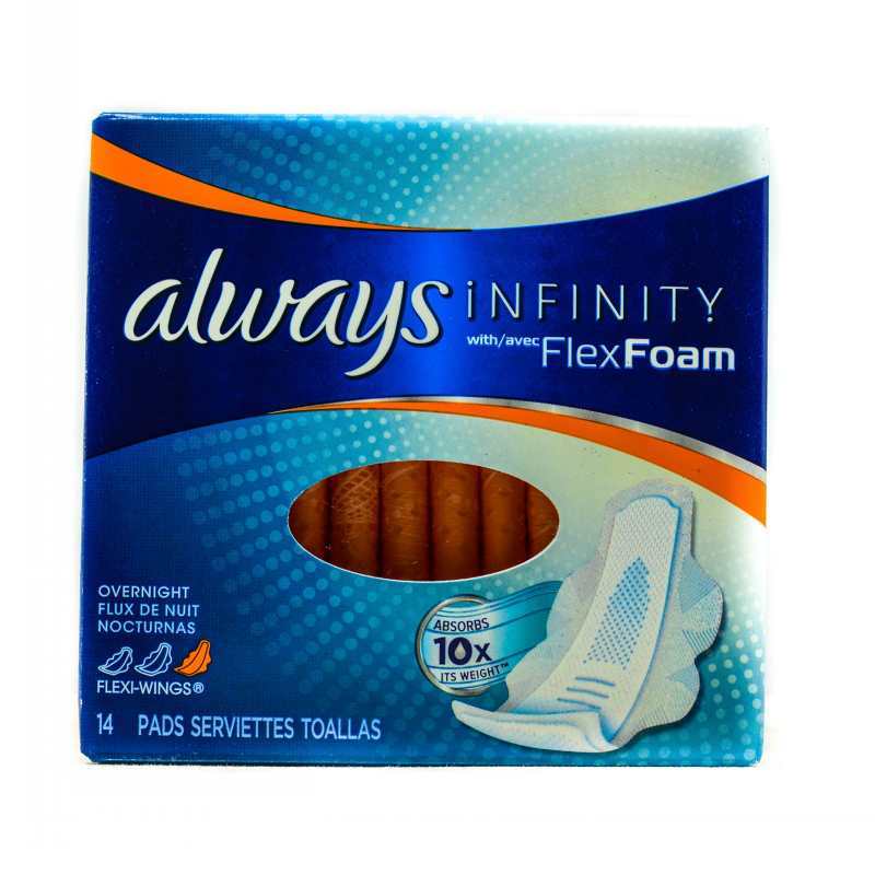 ALWAYS INFINITY SIZE 4 OVERNIGHT 13'S