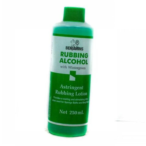 BENJAMINS RUBBING ALCOHOL W/GREEN 250ML