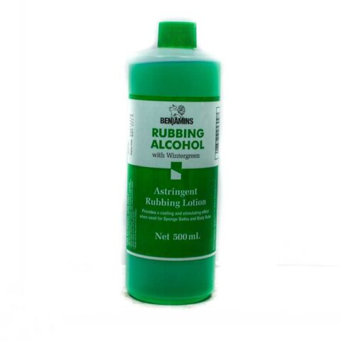 BENJAMINS RUBBING ALCOHOL W/GREEN 500ML