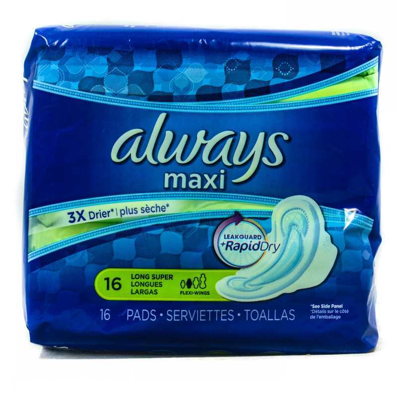 ALWAYS MAXI LONG SUPER 16'S