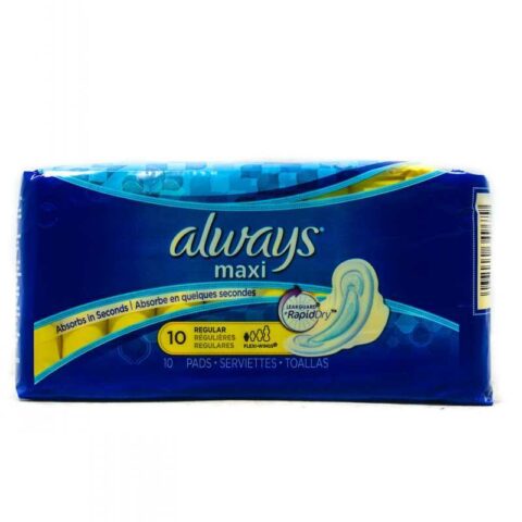 ALWAYS MAXI REGULAR W/WINGS REG 10’S