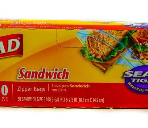 GLAD SANDWICH ZIPPER BAGS 50’S