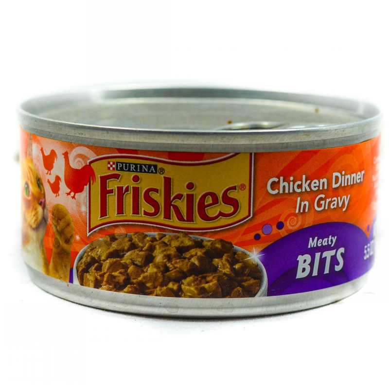 FRISKIES ASSRT MEATY BITS CHCKN DINNER 156G