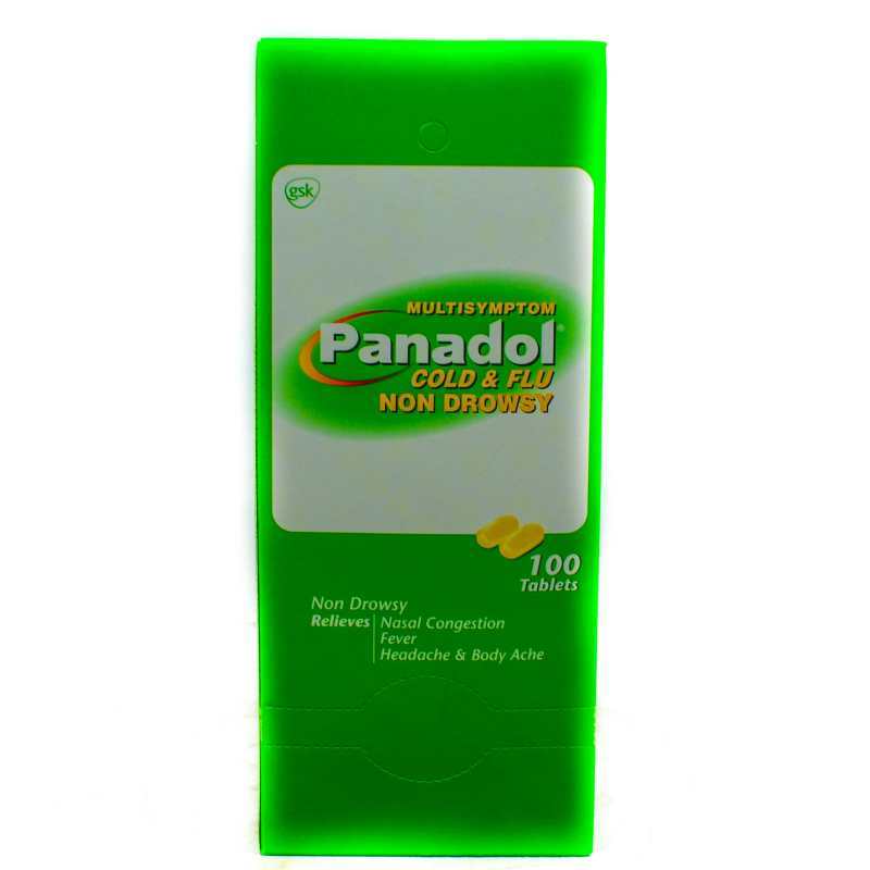 GSK PANADOL MULTI SYMPTOM COLD &amp; FLU NON DROWSY 100 CAP