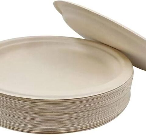 ECO/ BIODEGRADABLE PAPER PLATES 9″ 25 PIECES