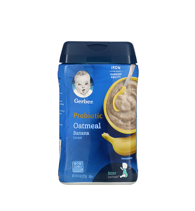 GERBER OATMEAL &amp; BANANA CEREAL 227g