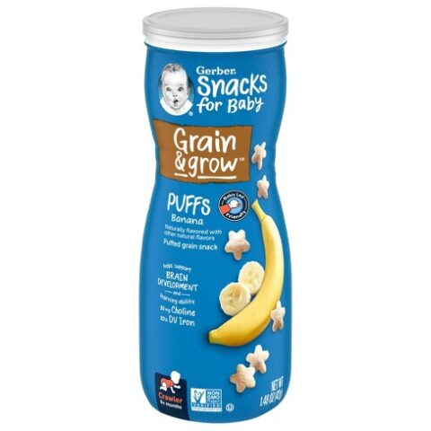 GERBER SNACKS FOR BABY GRAIN AND GROW 1.48oz (42g)