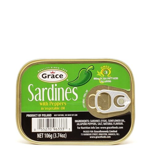 GRACE SARDINE WITH PEPPER IN VEG OIL 106G