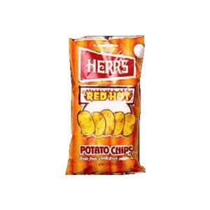 HERR’S RED HOT POTATO CHIPS 28.4G