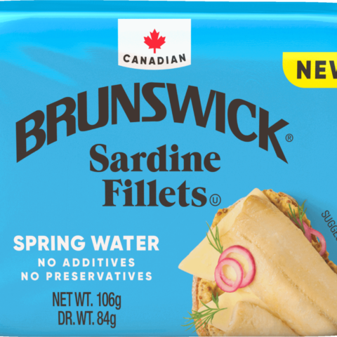 BRUNSWICK SARDINE FILLETS ( BLUE BAG NEW) IN SPRING WATER 106G