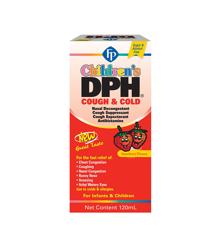 FP CHILDREN DPH COUGH &amp; COLD STRAWBERRY 120ML