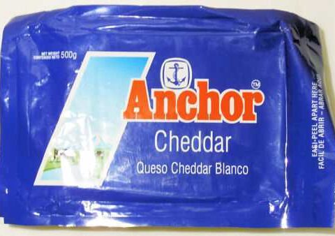 ANCHOR WHITE CHEDDAR CHEESE 500G