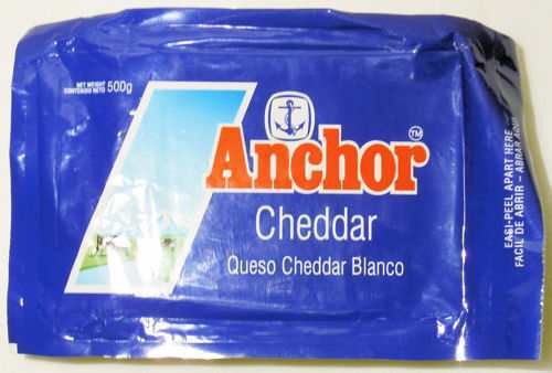 ANCHOR WHITE CHEDDAR CHEESE 500G