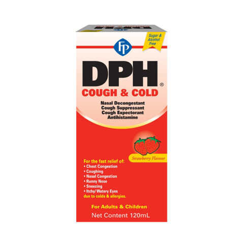 FP DPH COUGH & COLD ADULT STRAWBERRY 120ML