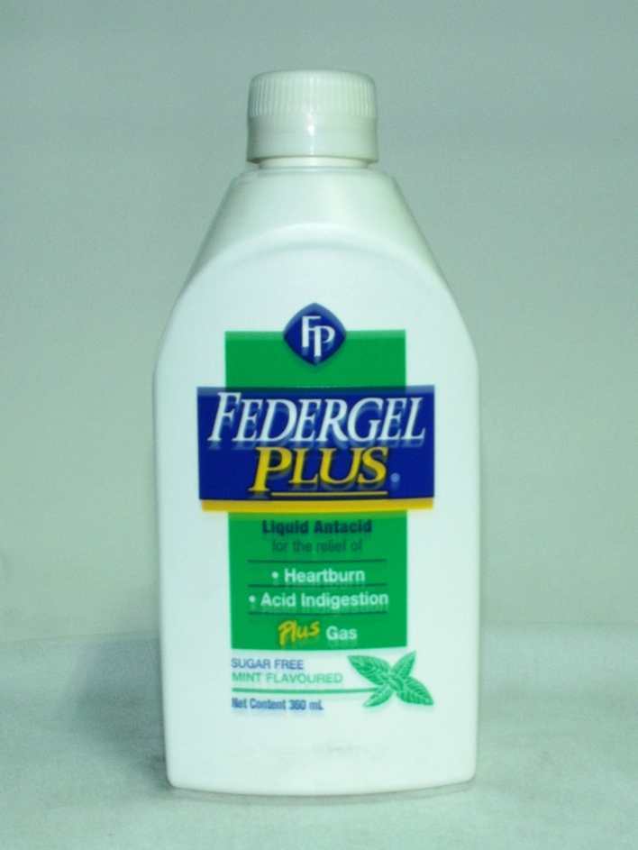 FEDERGEL PLUS LIQUID ANTACID 360ML