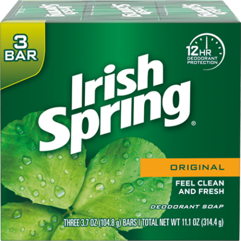 IRISH SPRING BATH SOAP ASSRT 340G 3PK