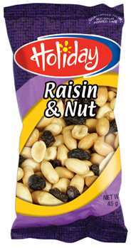 HOLIDAY PEANUT RAISIN & NUT 45G