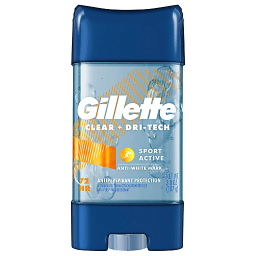 GILLETTE CLEAR GEL SPORT ACTIVE 3.8oz