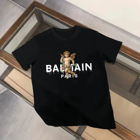 2026 Summer Men’s Luxury T-shirt with Angel Pattern Printed Comfort T-shirt Vintage Y2k Harajuku Crop Top Graphic Women T Shirt