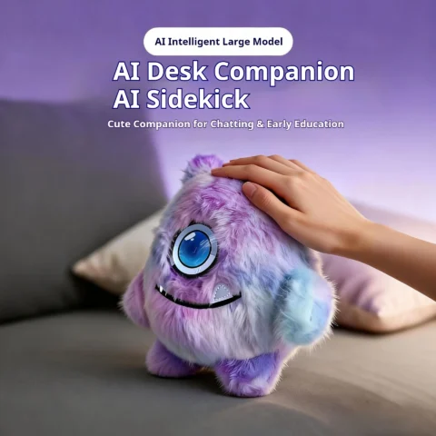 Ai Smart Voice Dialogue Toy Led Eye Emotional Companion Electronic Pet Robot Doll Desk Companion Home Office For Adult Gift Toy