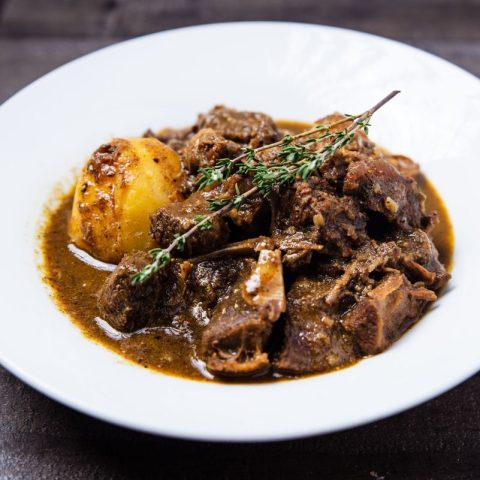 Curry Goat with Rice