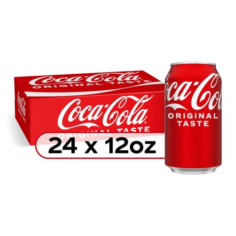 Coca-Cola Soda Soft Drink Cans, 12 fl oz, 24 Pack