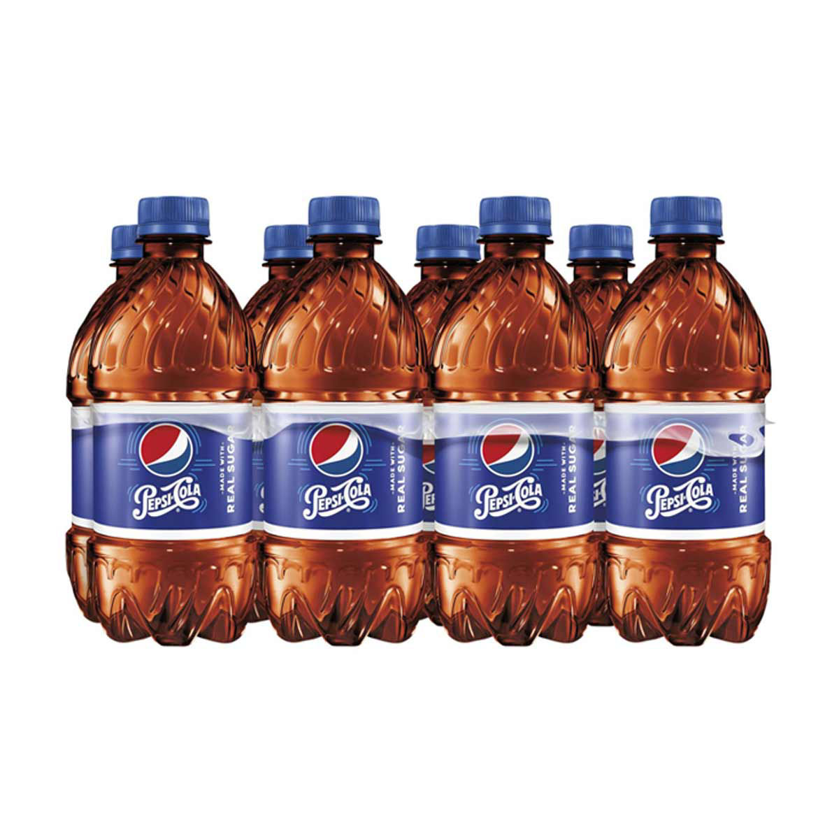 Pepsi Cola Real Sugar Soda, 12 fl oz Bottles, 8 pk