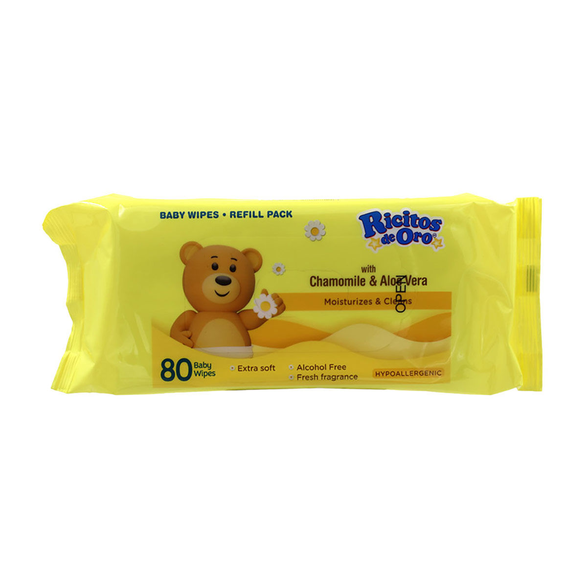 Ricitos de Oro Baby Wipes Refill Pack, 80 ct