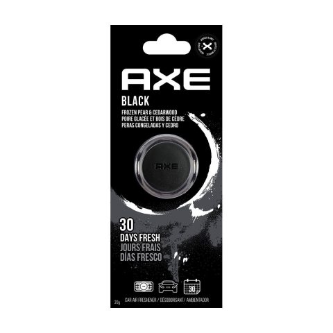 AXE Mini Vent Clip Car Air Freshener, Black Scent, 1 ct