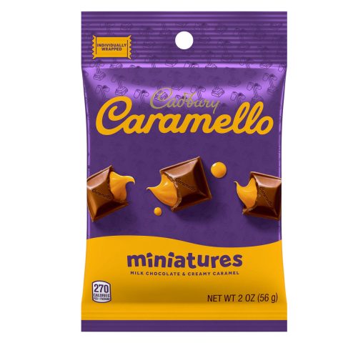 CADBURY CARAMELLO Miniatures Milk Chocolate Caramel Candy Bag, 2 oz