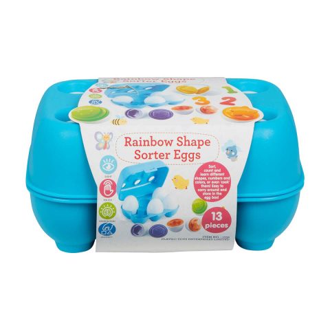 Rainbow Shape Sorter Eggs