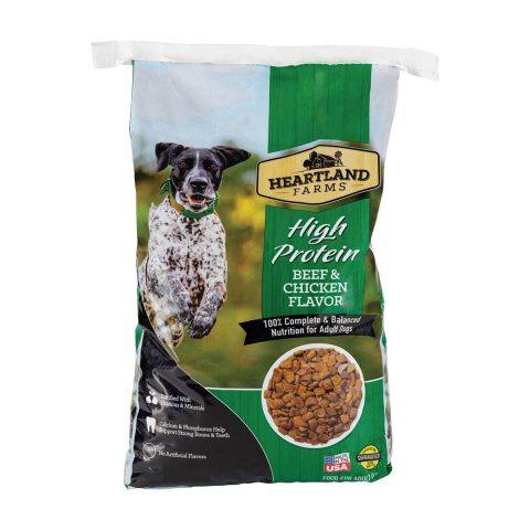 Heartland Farms High Protein Dry Dog Food, Beef & Chicken Flavor, 12 lb