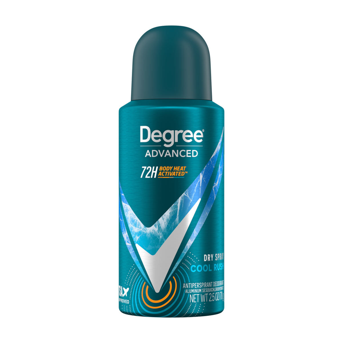 Degree Men Cool Rush Antiperspirant Deodorant Dry Spray, 2.5 oz