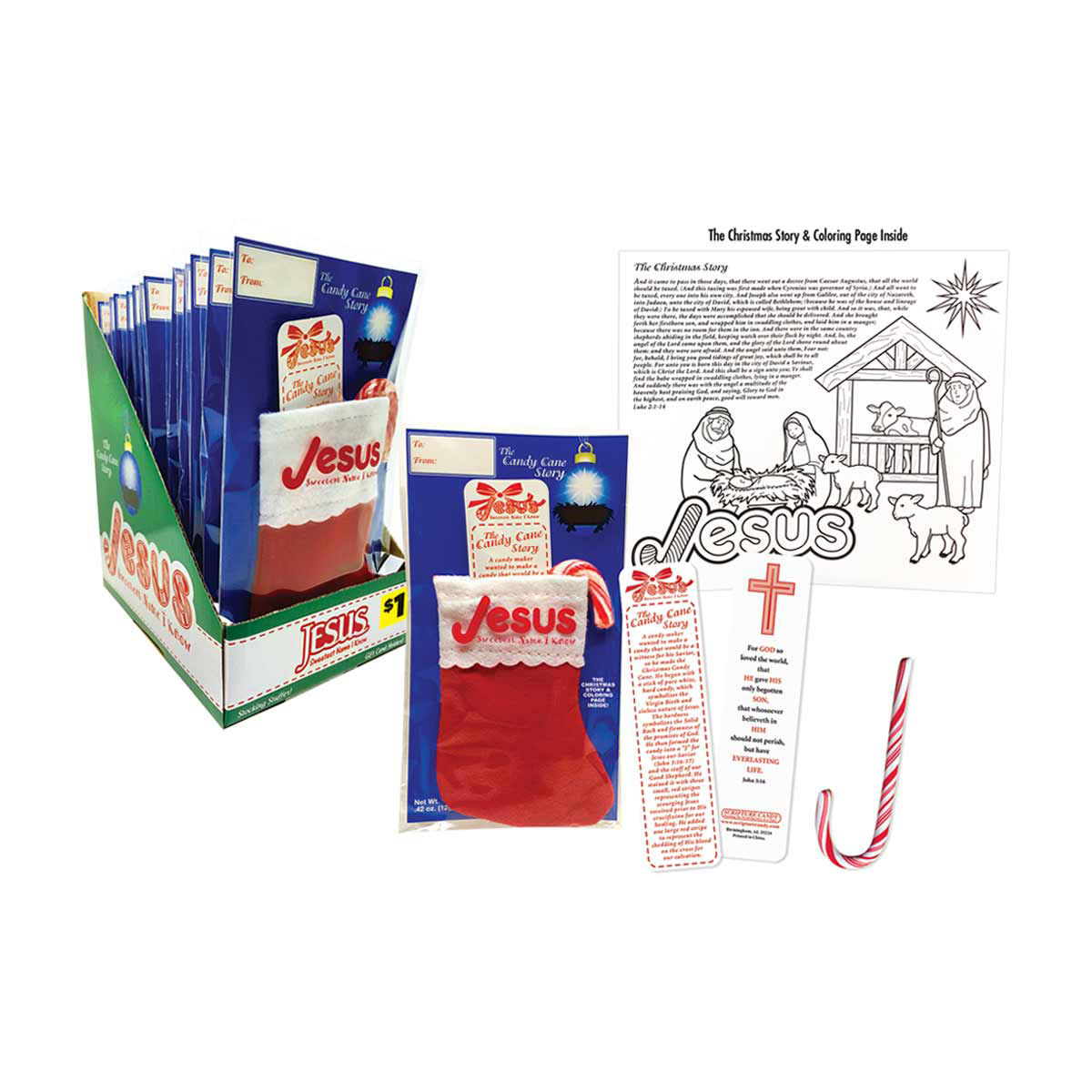 The Candy Cane Story Stocking, 0.42 oz