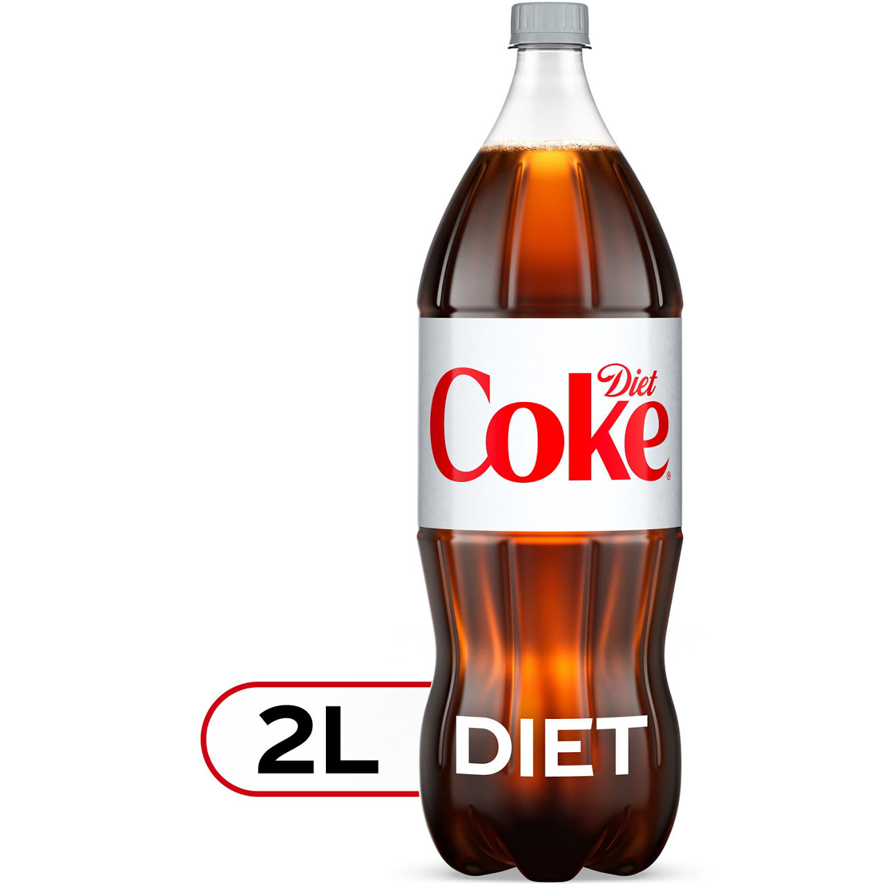 Diet Coke Soda Soft Drink Bottle, 2 Liters