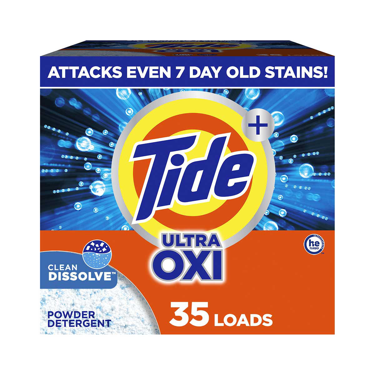 Tide Plus Ultra Oxi Powder Laundry Detergent, 55 oz - 35 Loads