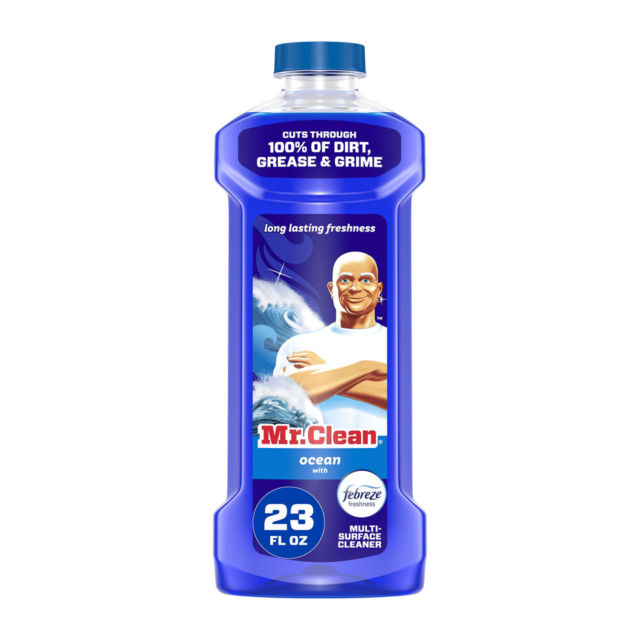 Mr. Clean All Purpose Cleaner,  Floor Cleaner, Mop Soap, Cleaning Liquid, Ocean, 23 oz