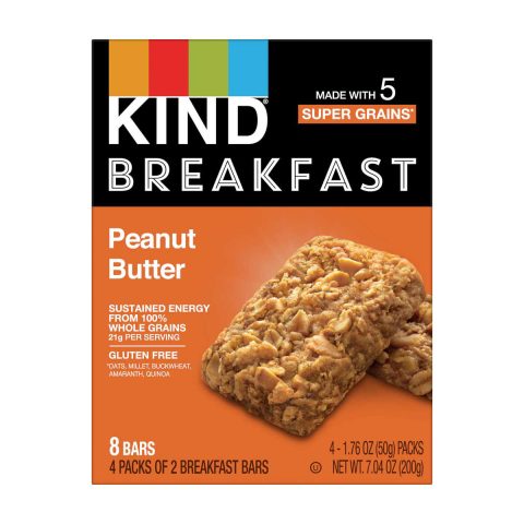 KIND Peanut Butter Breakfast Bars, 7.04 oz, 8 ct