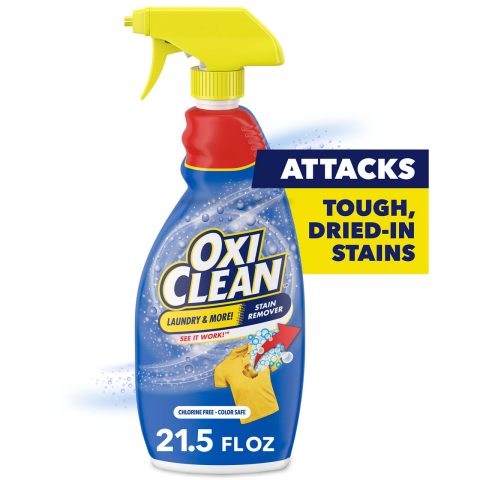 OxiClean Laundry Stain Remover Spray, Attacks Tough Dried-In Stains, 21.5 fl oz
