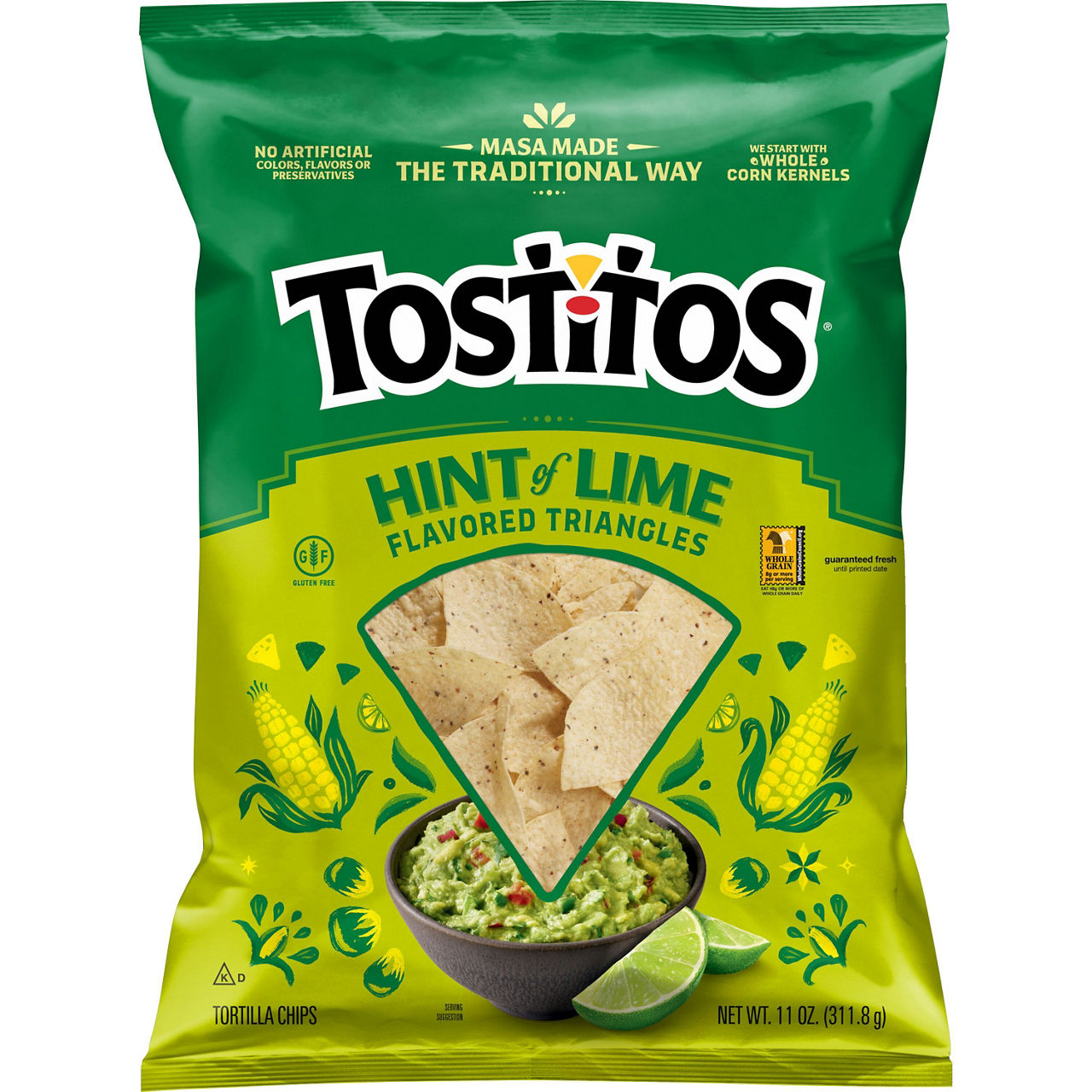 Tostitos Tortilla Chips Hint of Lime Flavored 11 Oz
