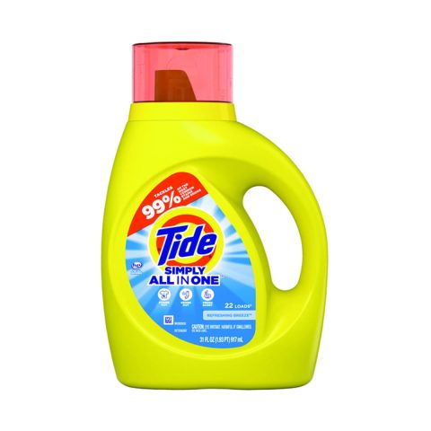 Tide Simply Clean & Fresh Liquid Laundry Detergent, Refreshing Breeze, 22 Loads,