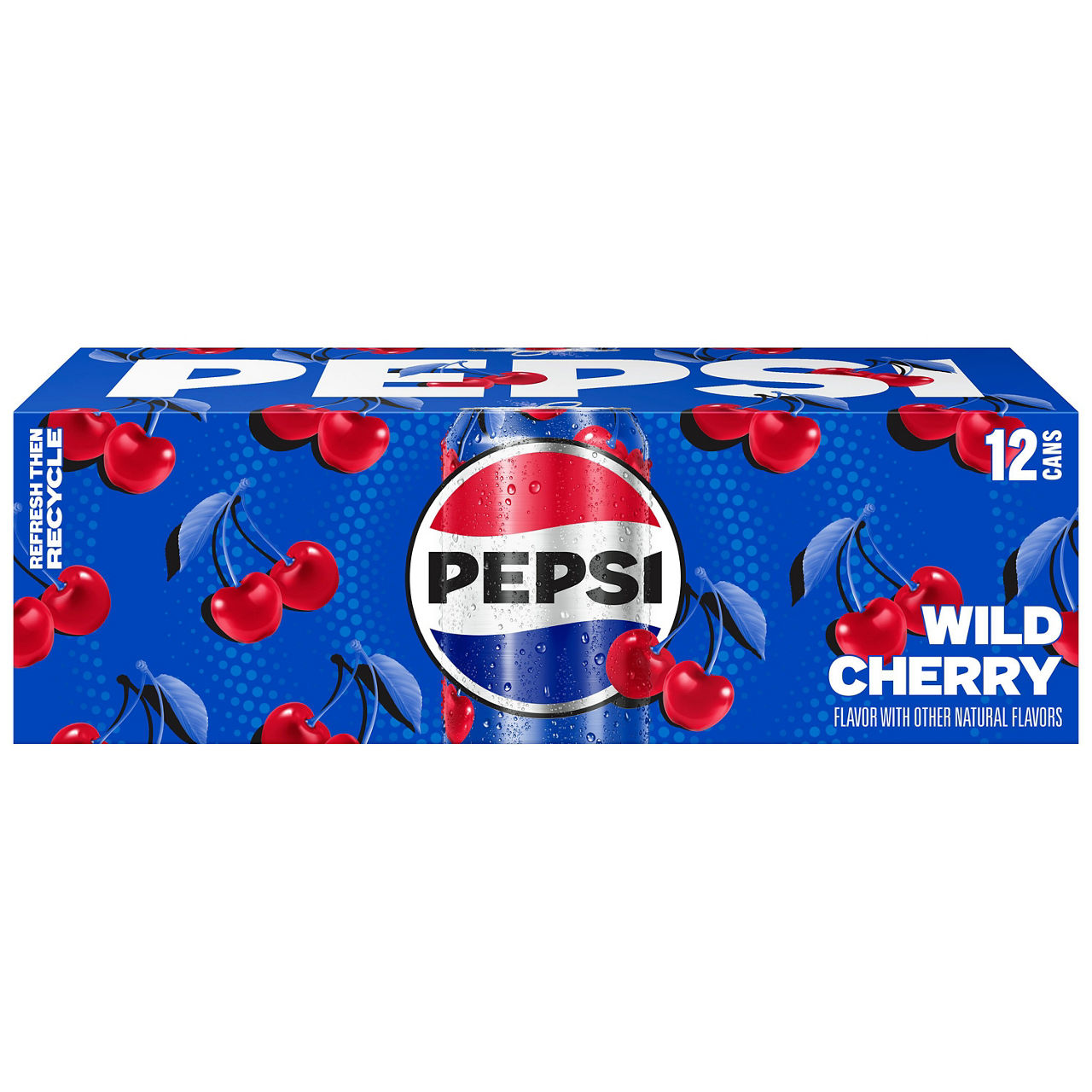 Pepsi Soda Wild Cherry 12 Fl Oz, 12 Count