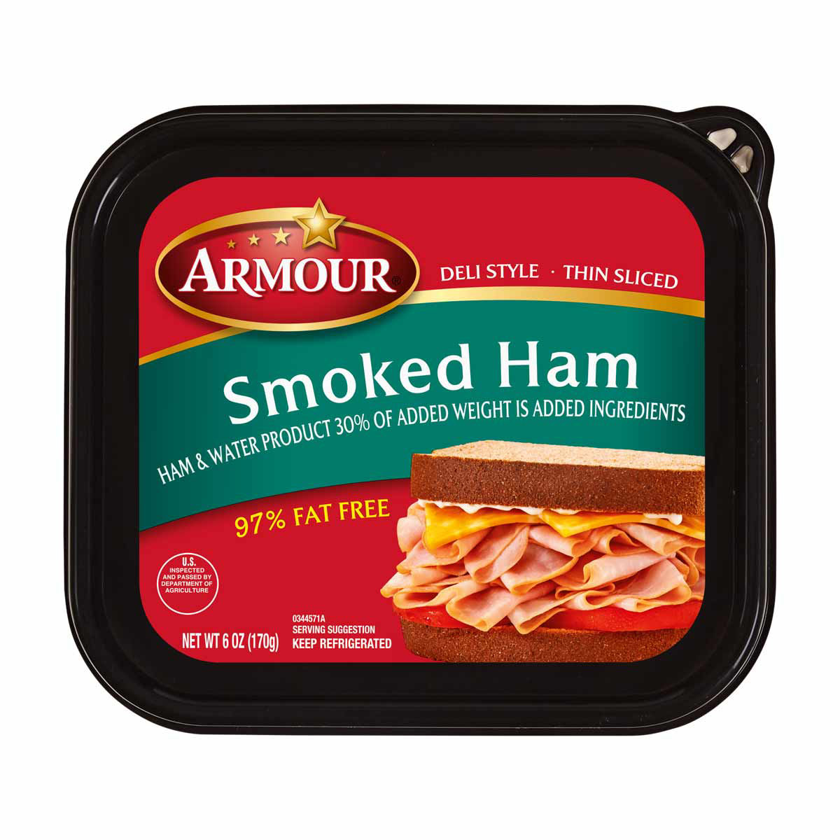 Armour Smoked Ham Lunchmeat, 6 oz