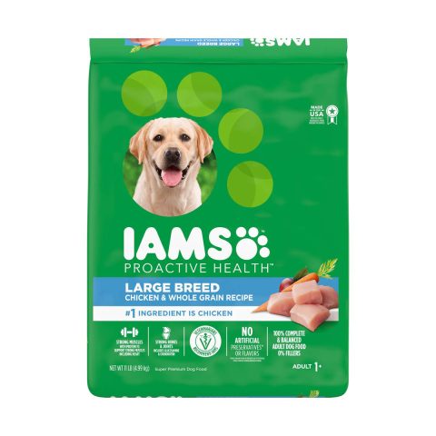 IAMS ProActive Health Large Breed Dry Dog Food, Chicken & Whole Grain, 11 lb