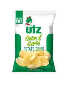Utz Onion & Garlic Potato Chips, 2.75 oz